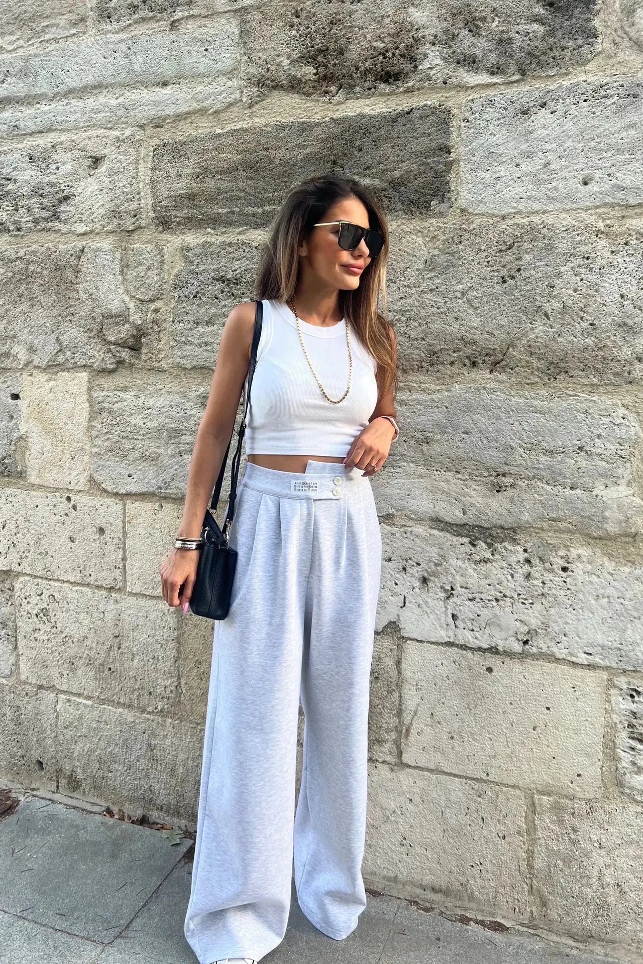 Pantalón Cierre Asimétrico