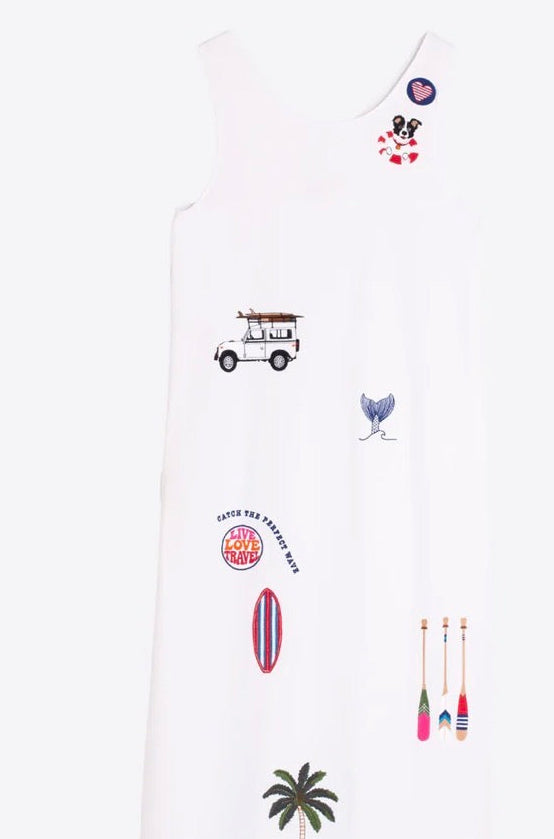 Vestido Bordado Surf