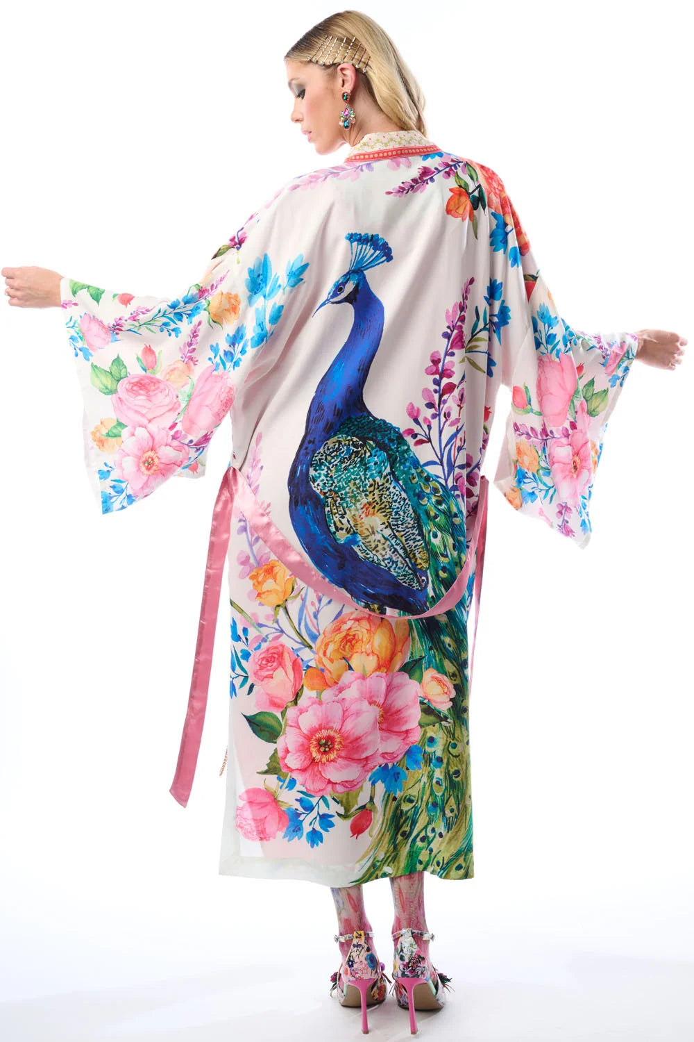 Kimono Blossom Fantasy Blanco