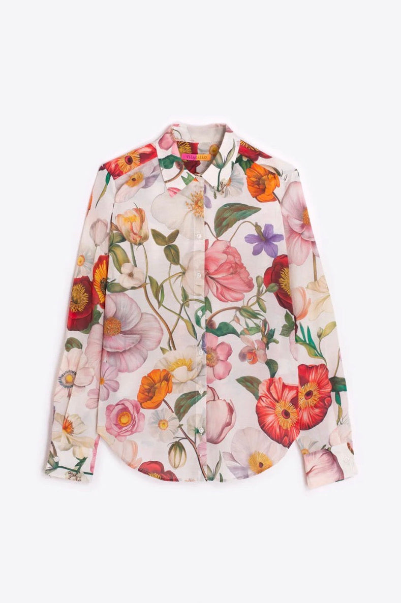 Camisa Flores Multicolor