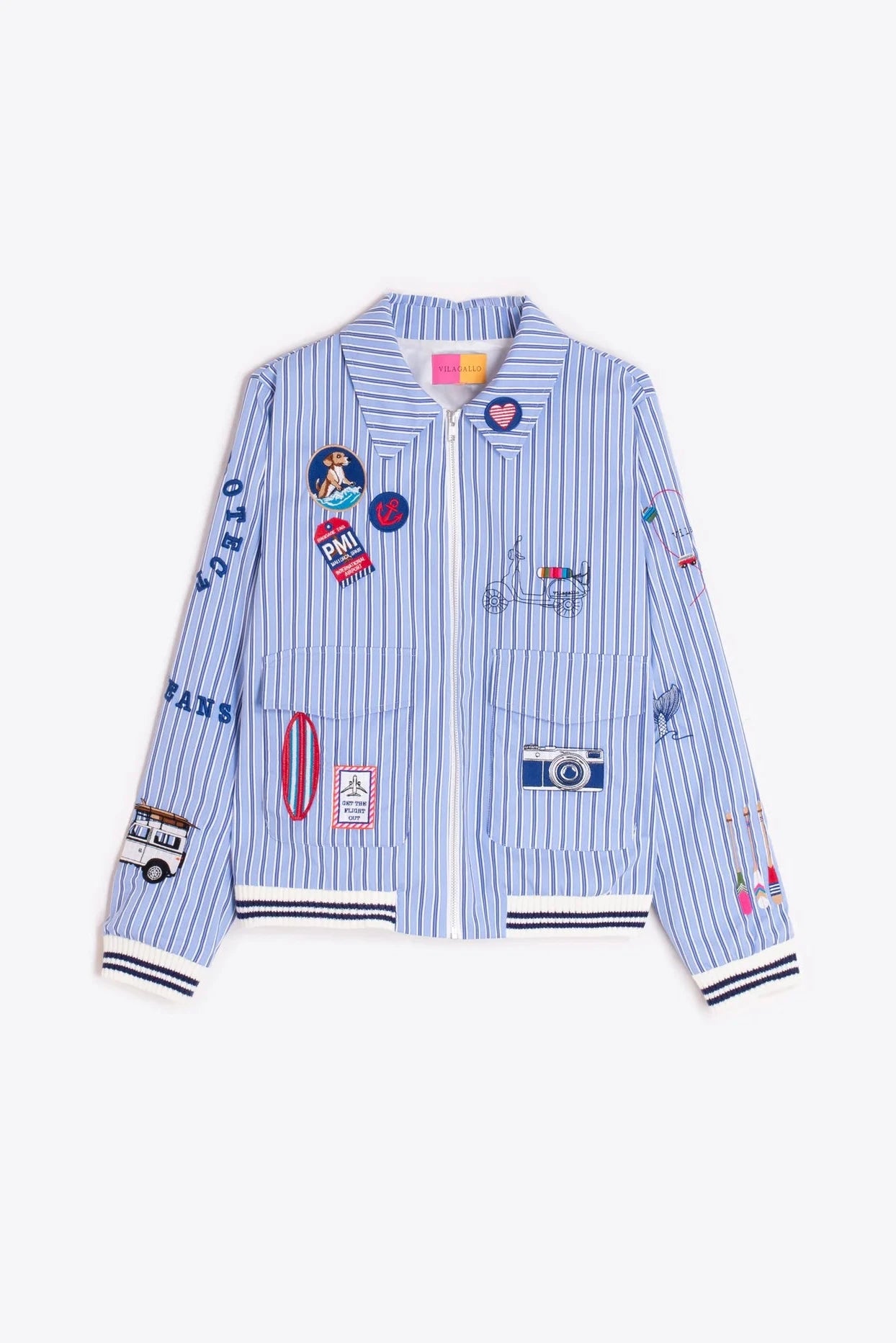Bomber Rayas Azules Surf