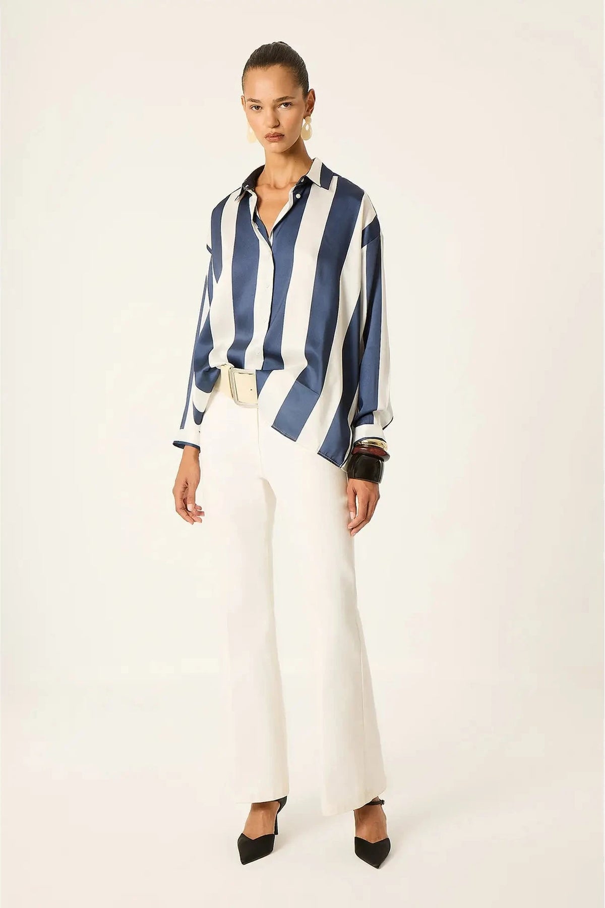 Camisa de Rayas Azul