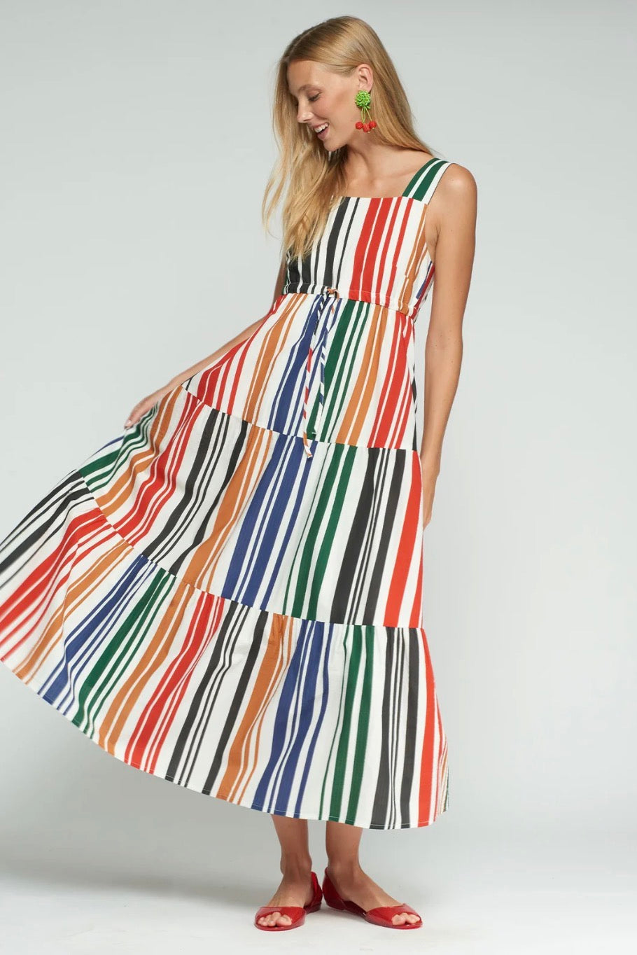 Vestido Tirantes Rayas