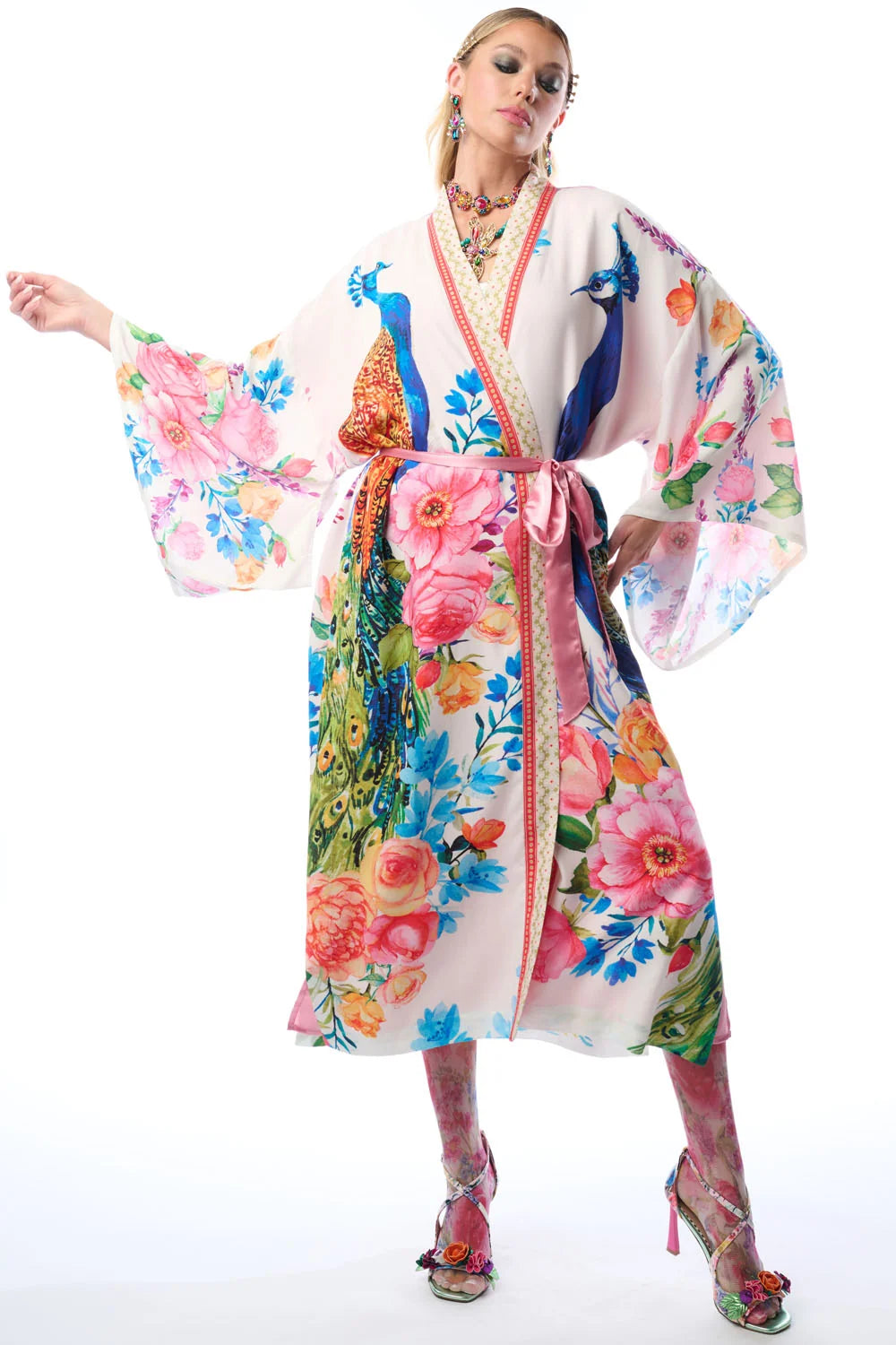 Kimono Blossom Fantasy Blanco