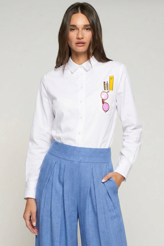 Camisa Gafas Bordada