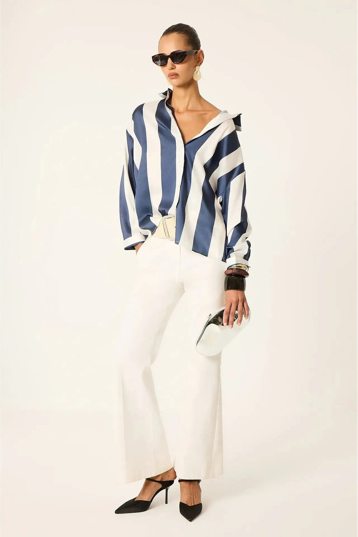 Camisa de Rayas Azul