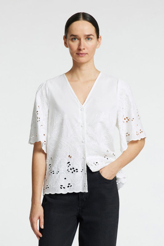 Camisa Bordada Inglés