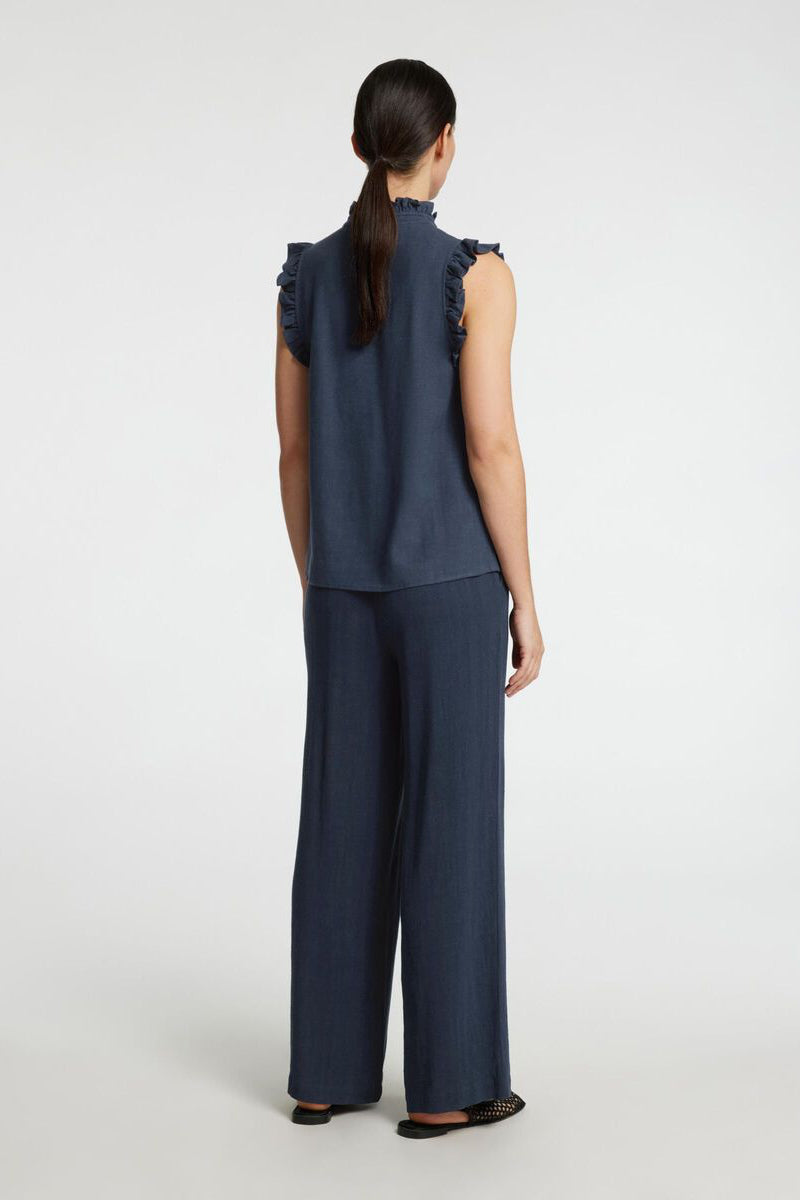 Top Lino Ruffle
