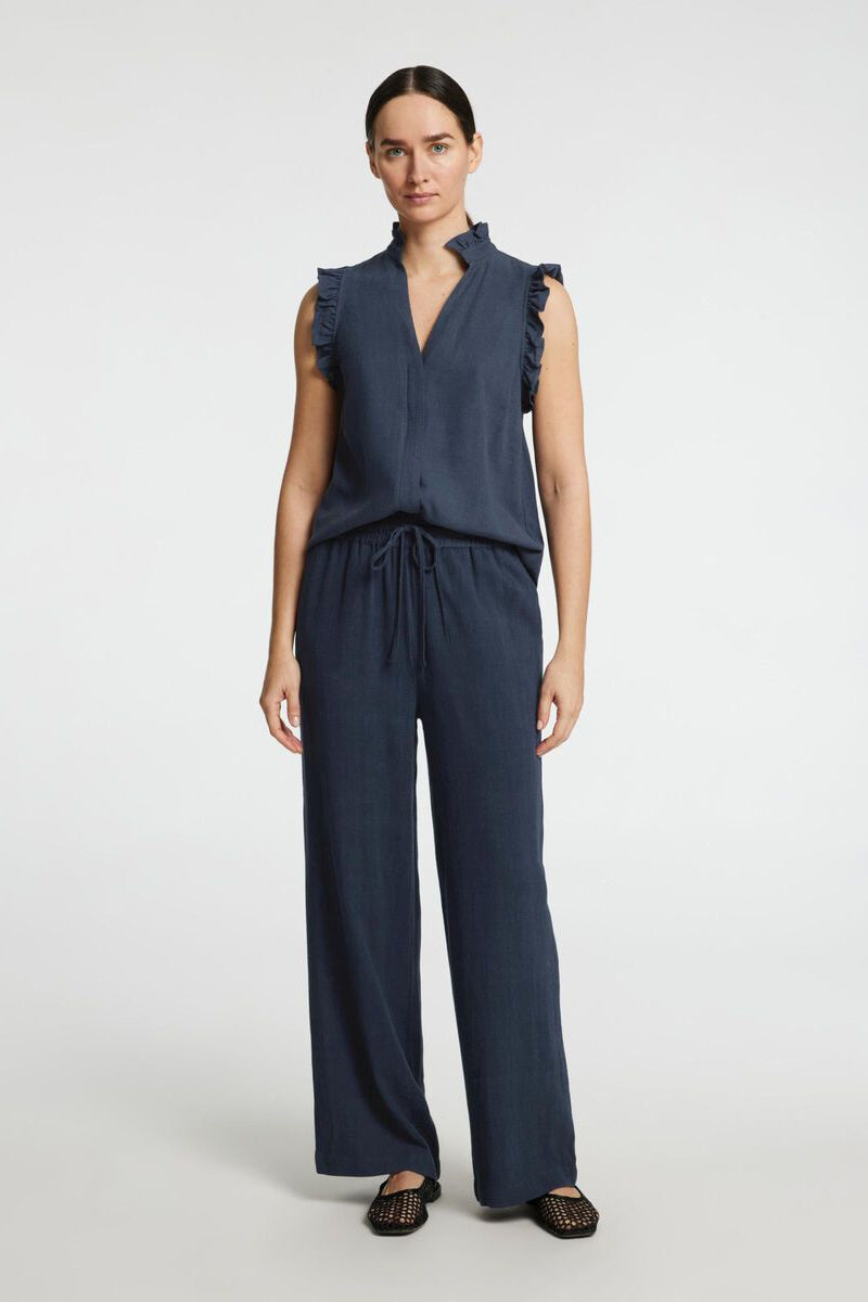 Top Lino Ruffle