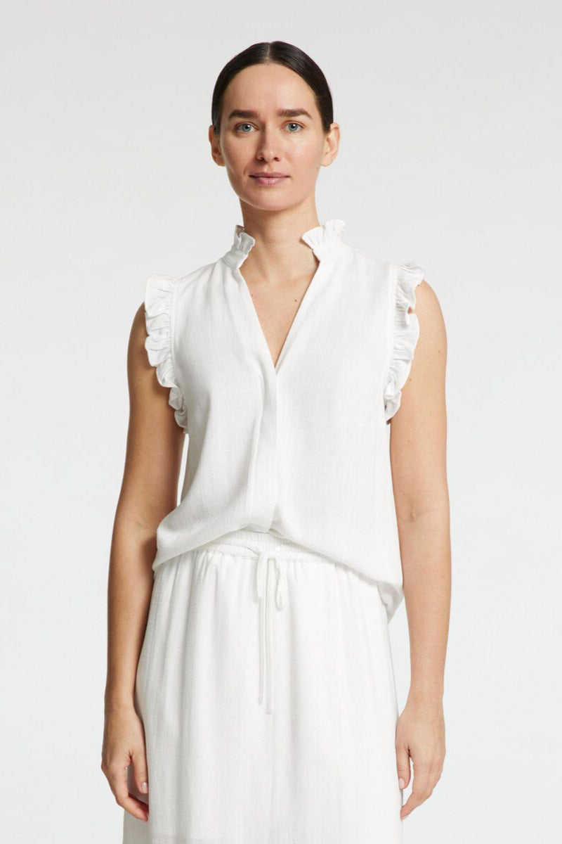 Top Lino Ruffle