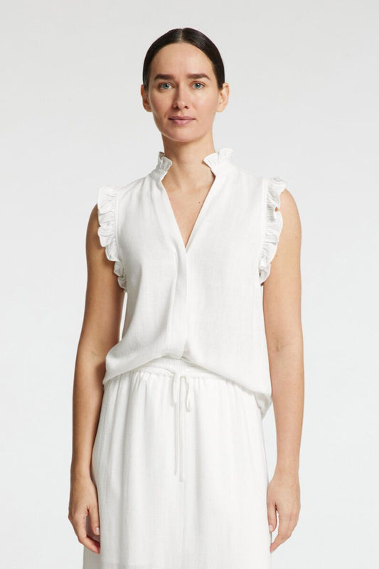 Top Lino Ruffle