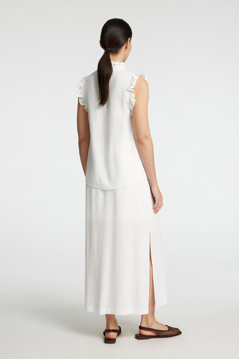 Top Lino Ruffle
