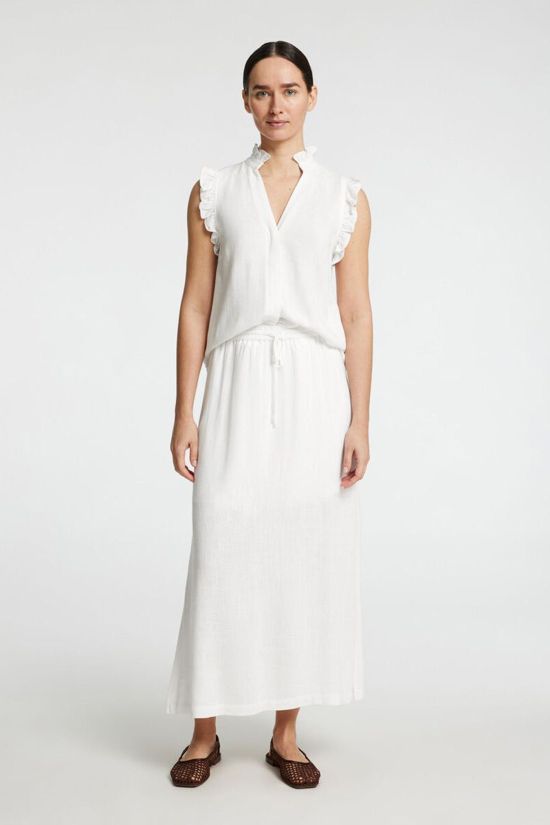 Top Lino Ruffle