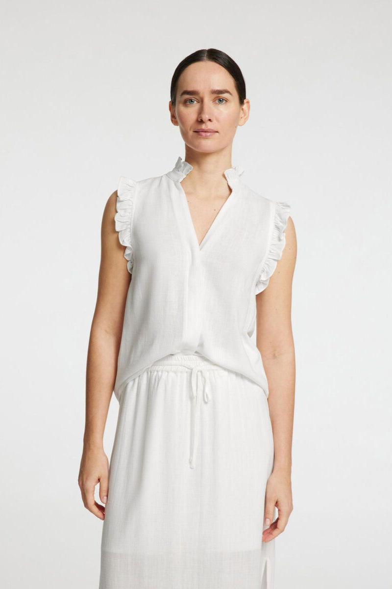 Top Lino Ruffle