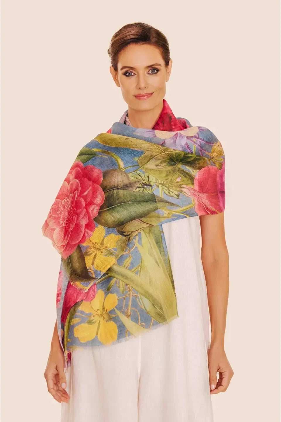 Pañuelo Floral Lino