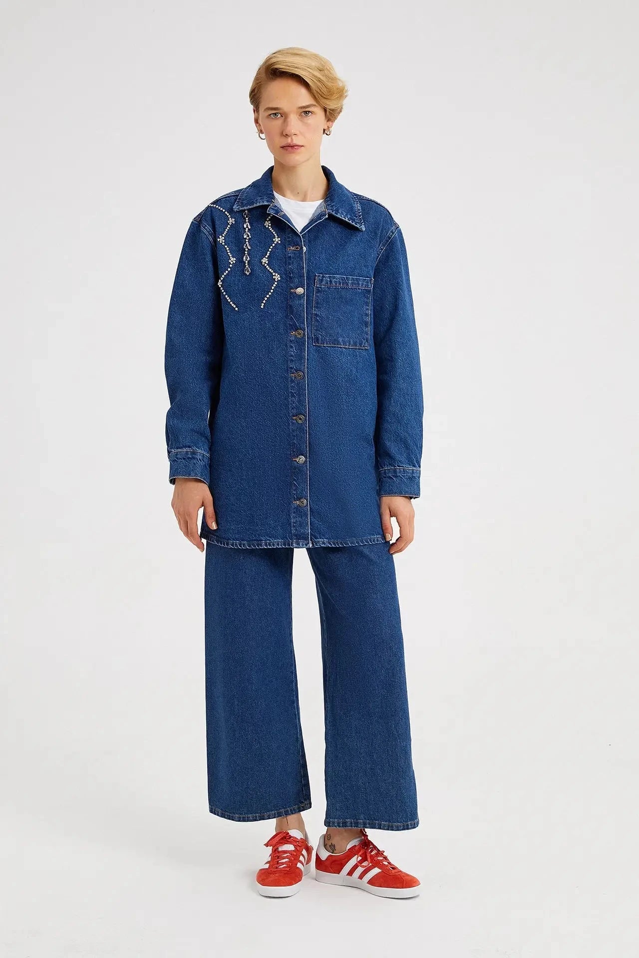 Chaqueta Denim Piedras