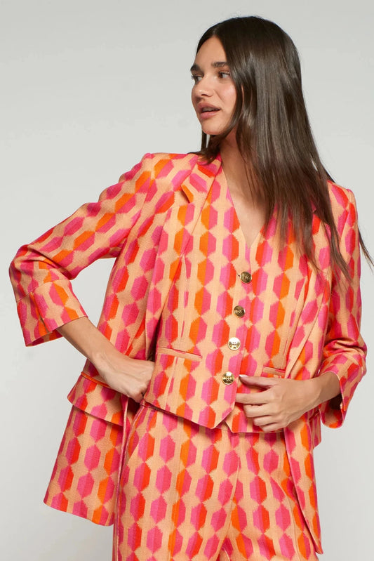 Chaqueta Geométrica