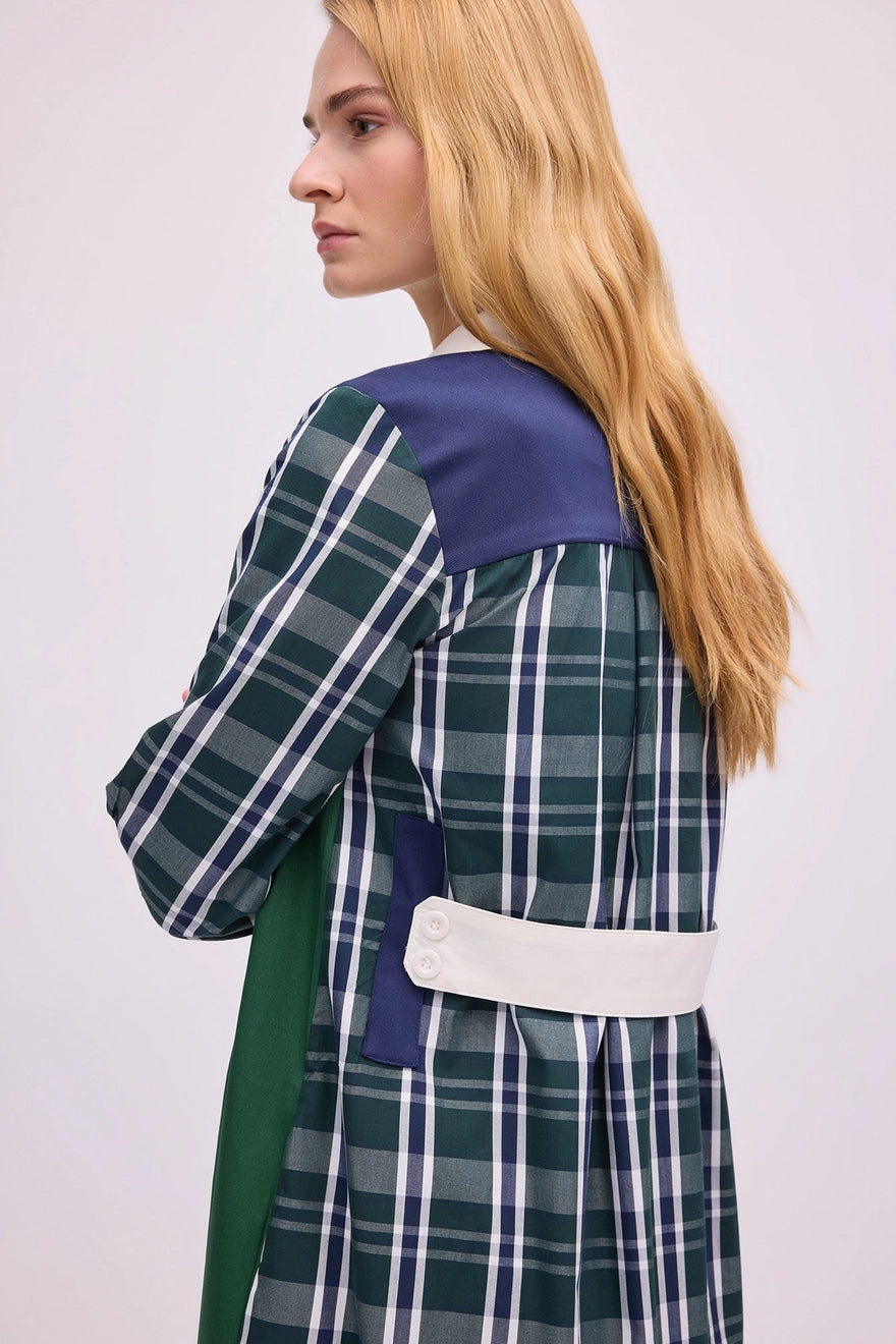 Vestido Camisero Escocés