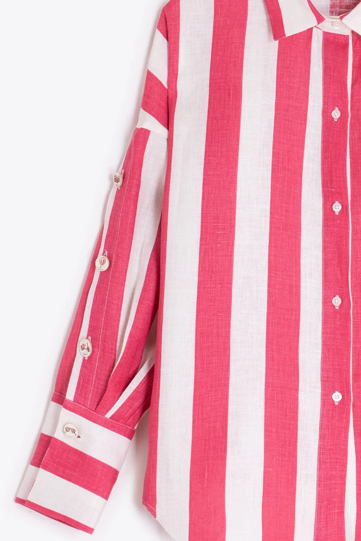 Camisa Rayas Rojo y Blanco