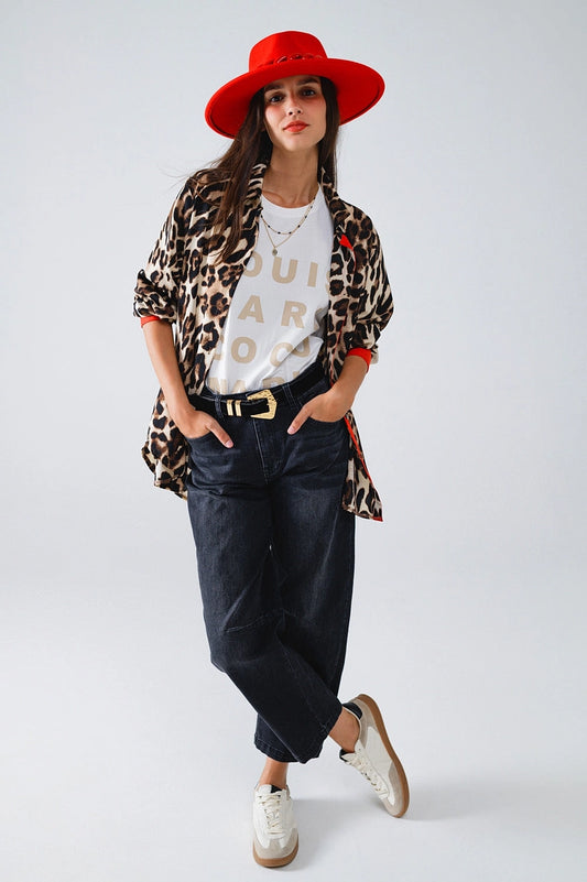 Camisa Animal Print