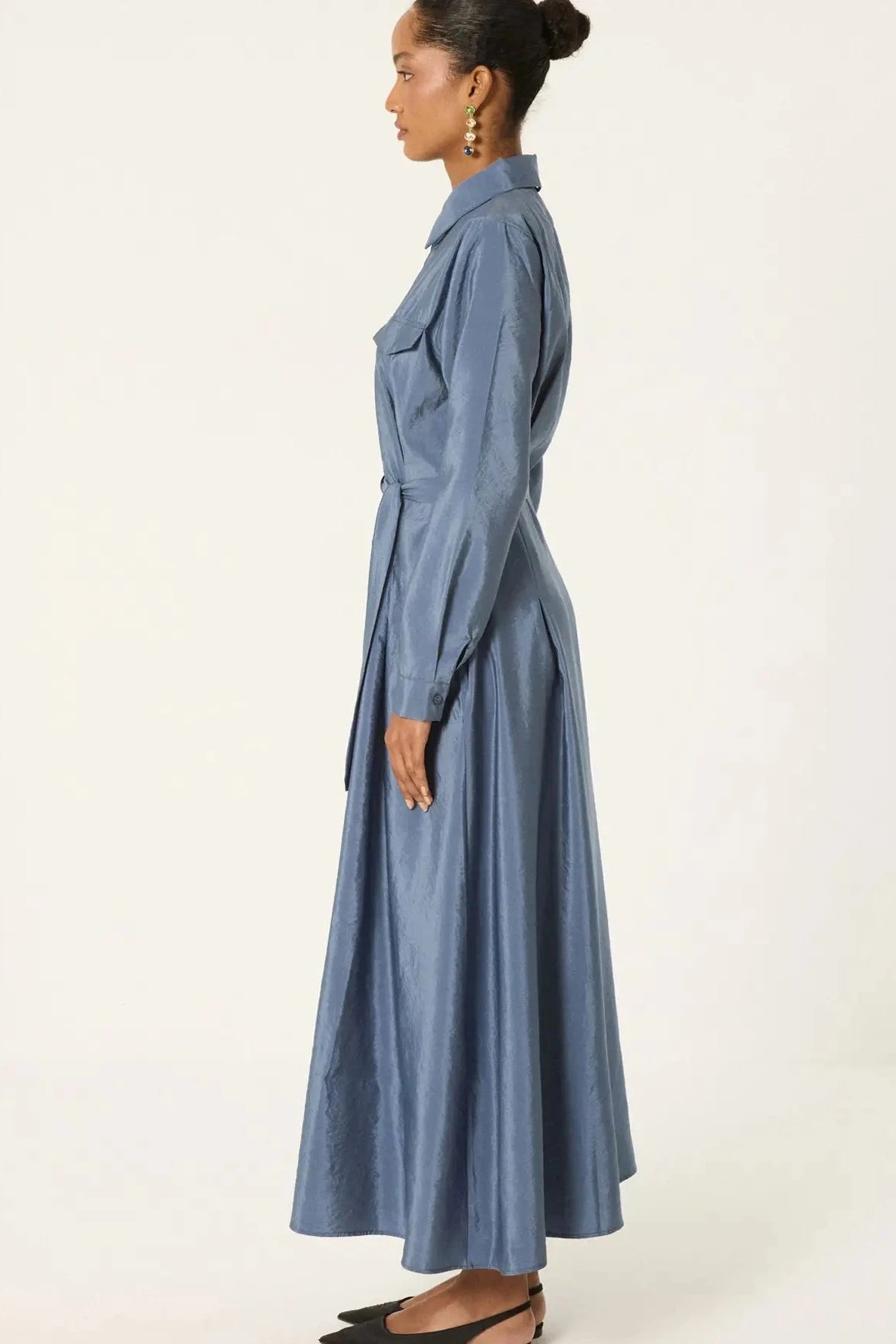 Vestido Camisero Azul