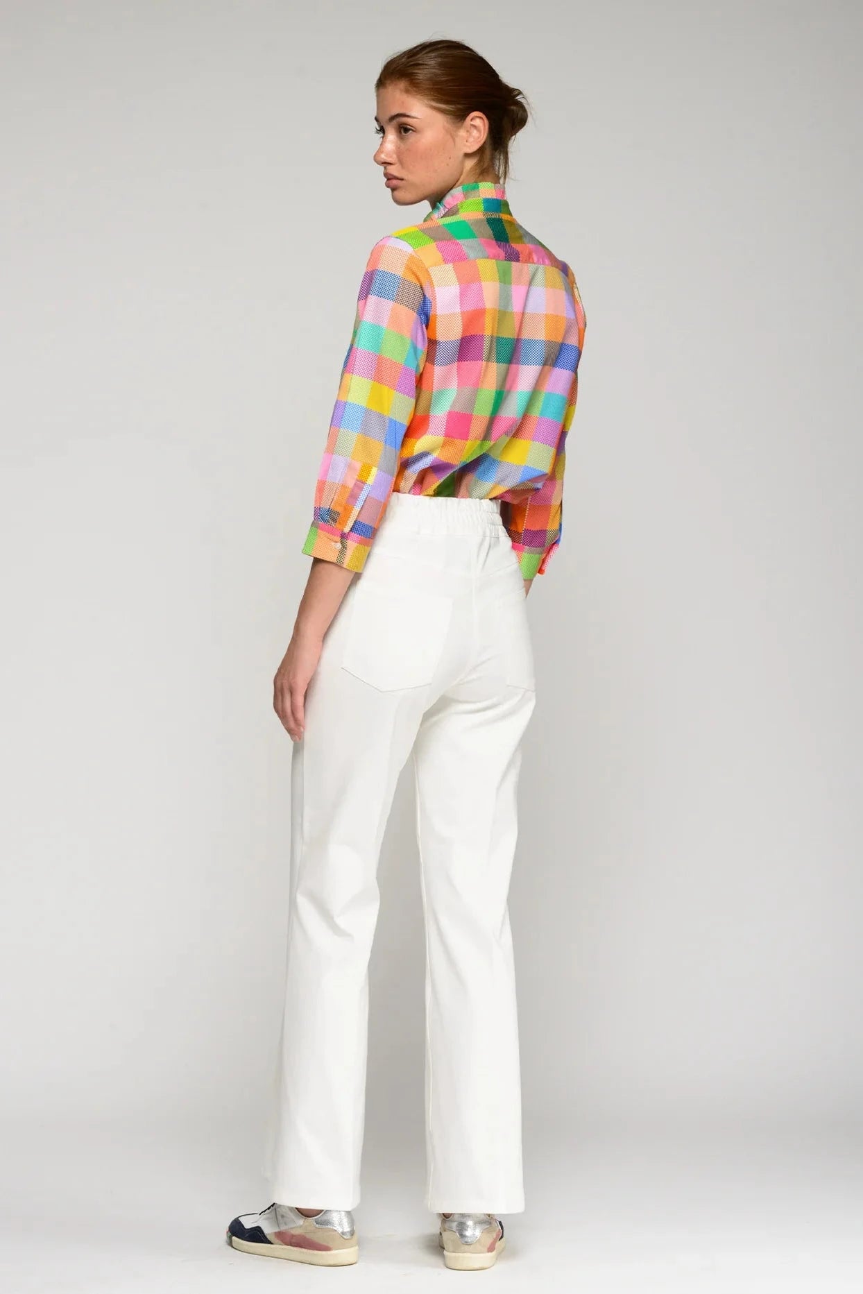 Pantalón Blanco Botones