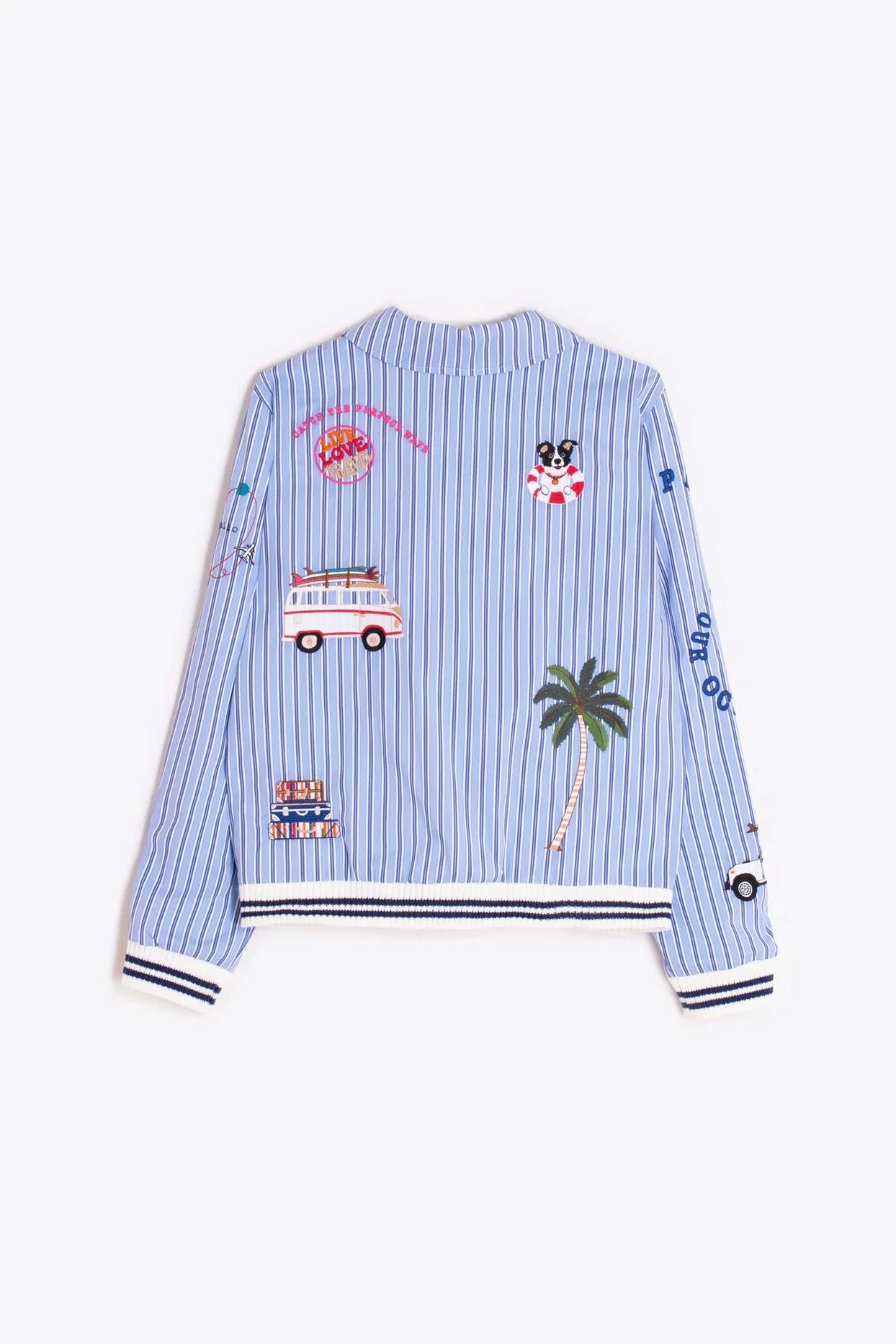 Bomber Rayas Azules Surf