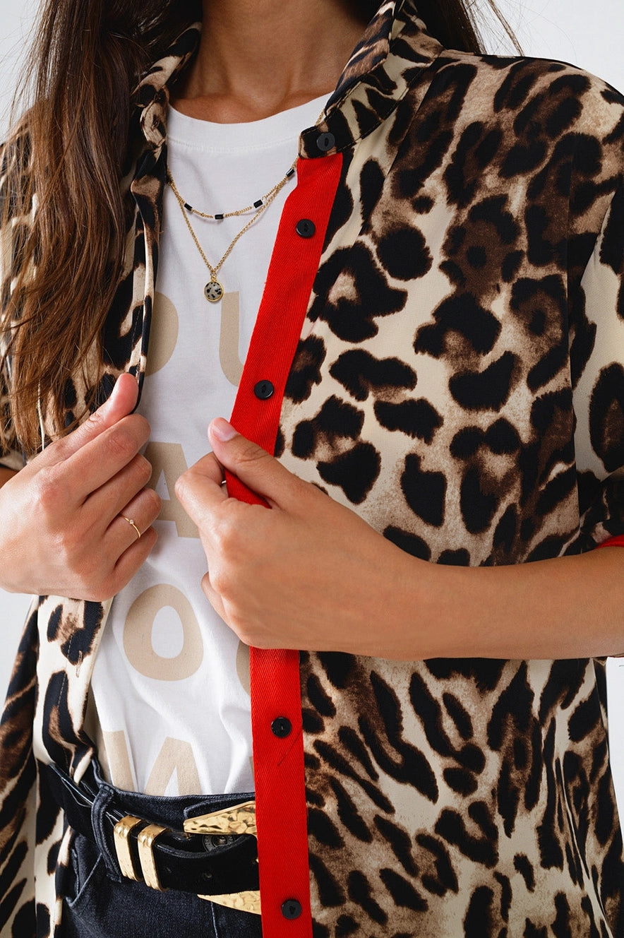 Camisa Animal Print