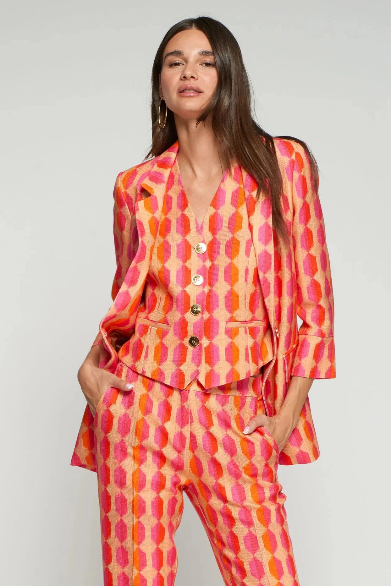 Chaqueta Geométrica
