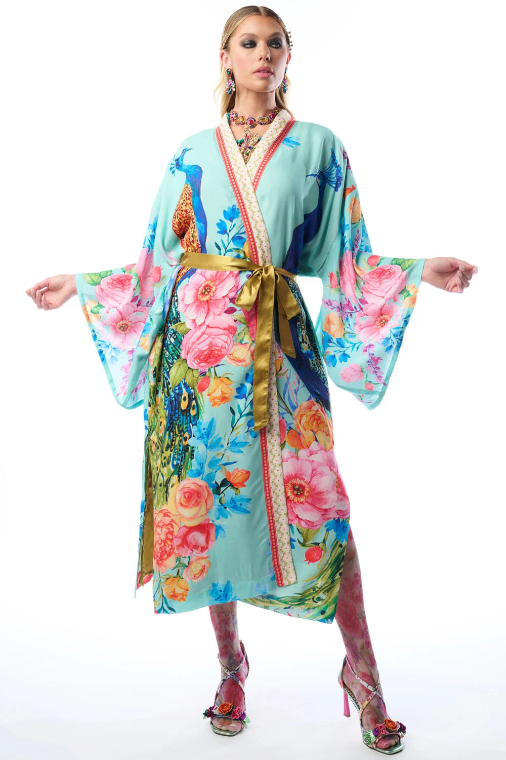 Kimono Blossom Fantasy Celeste