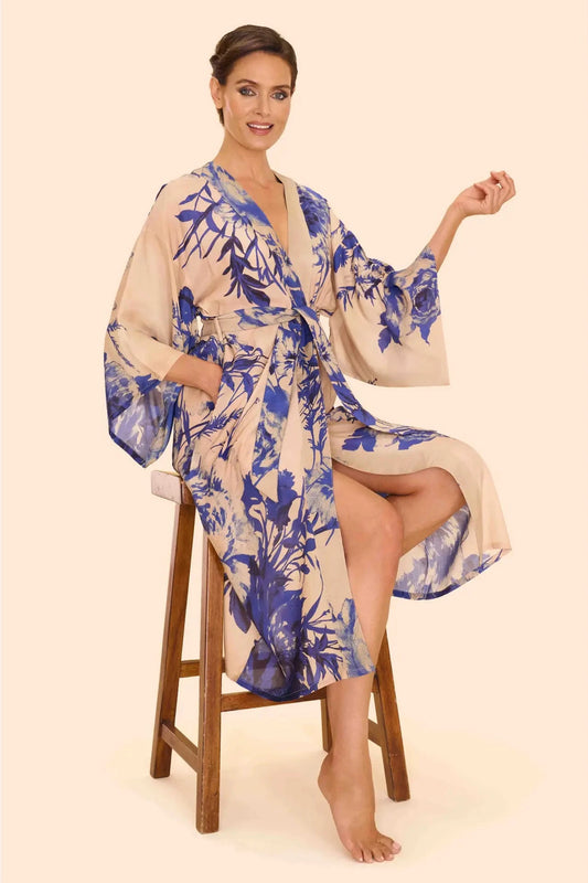 Kimono Blue Blooms