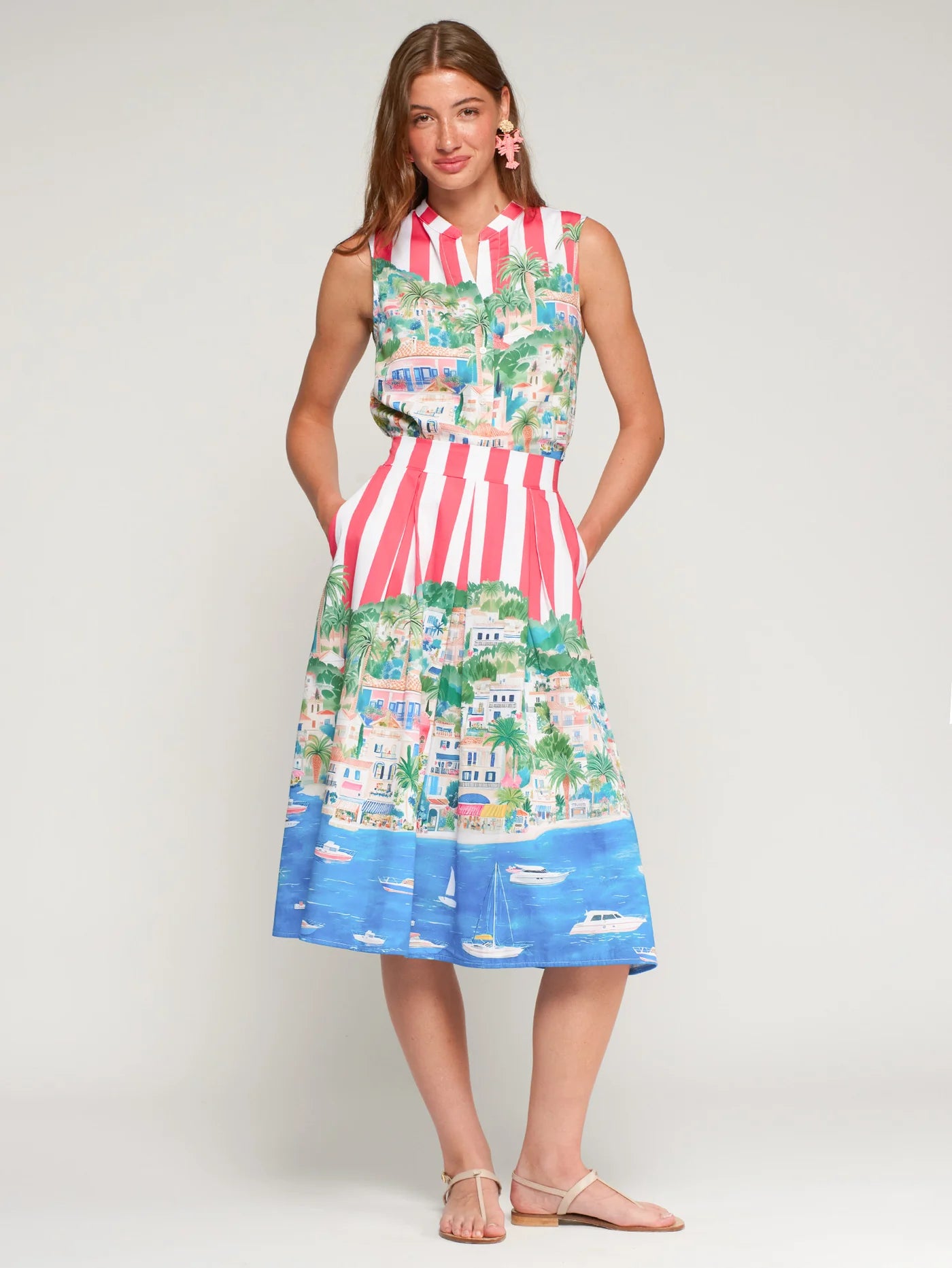 Falda Puerto Banus Rayas