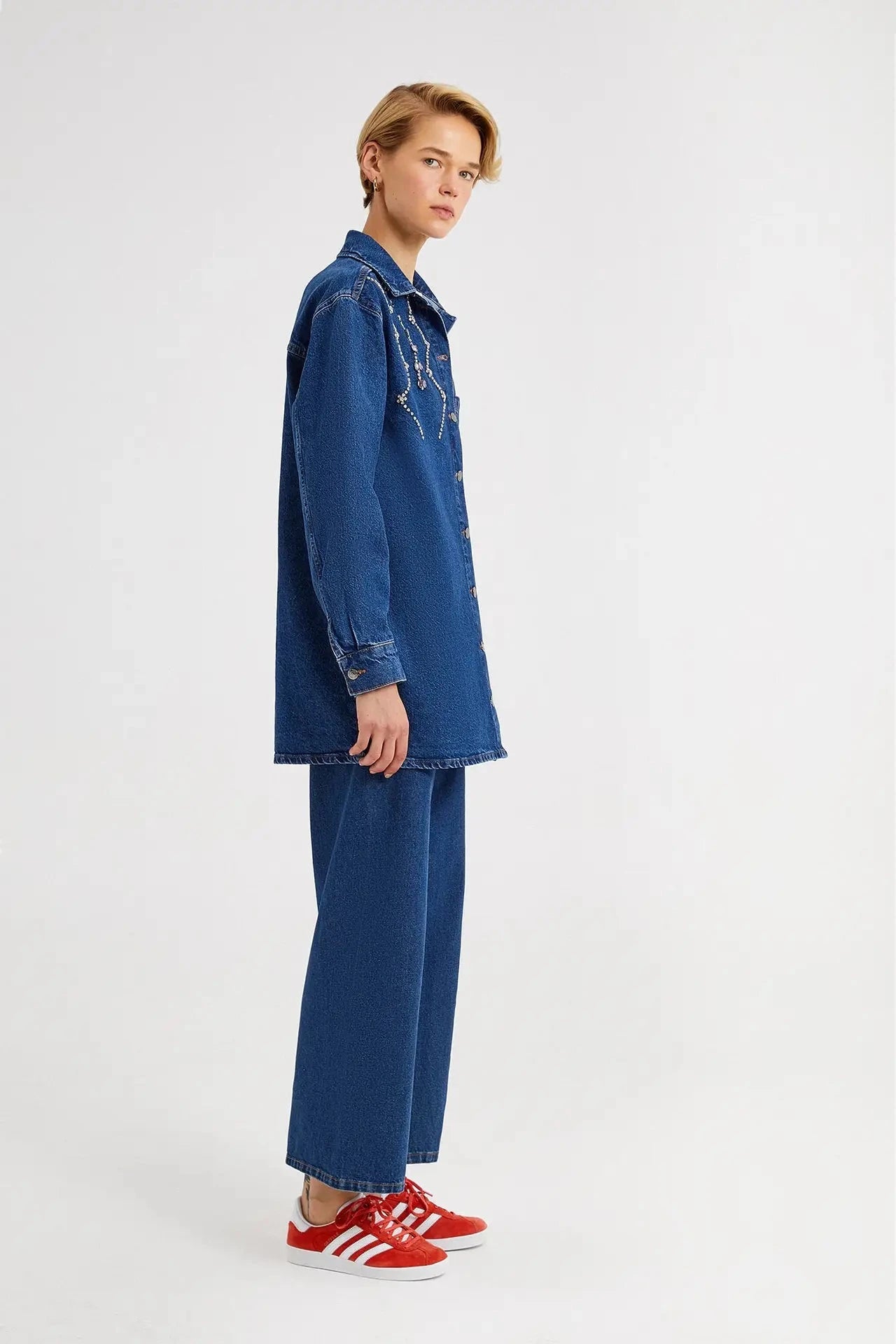 Chaqueta Denim Piedras