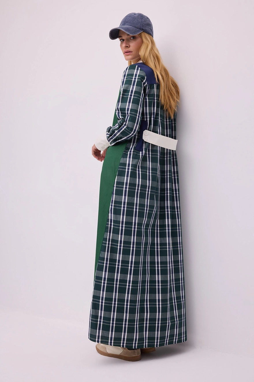 Vestido Camisero Escocés