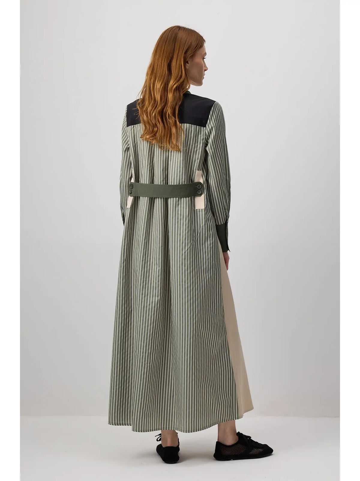 Vestido Camisero Combinado