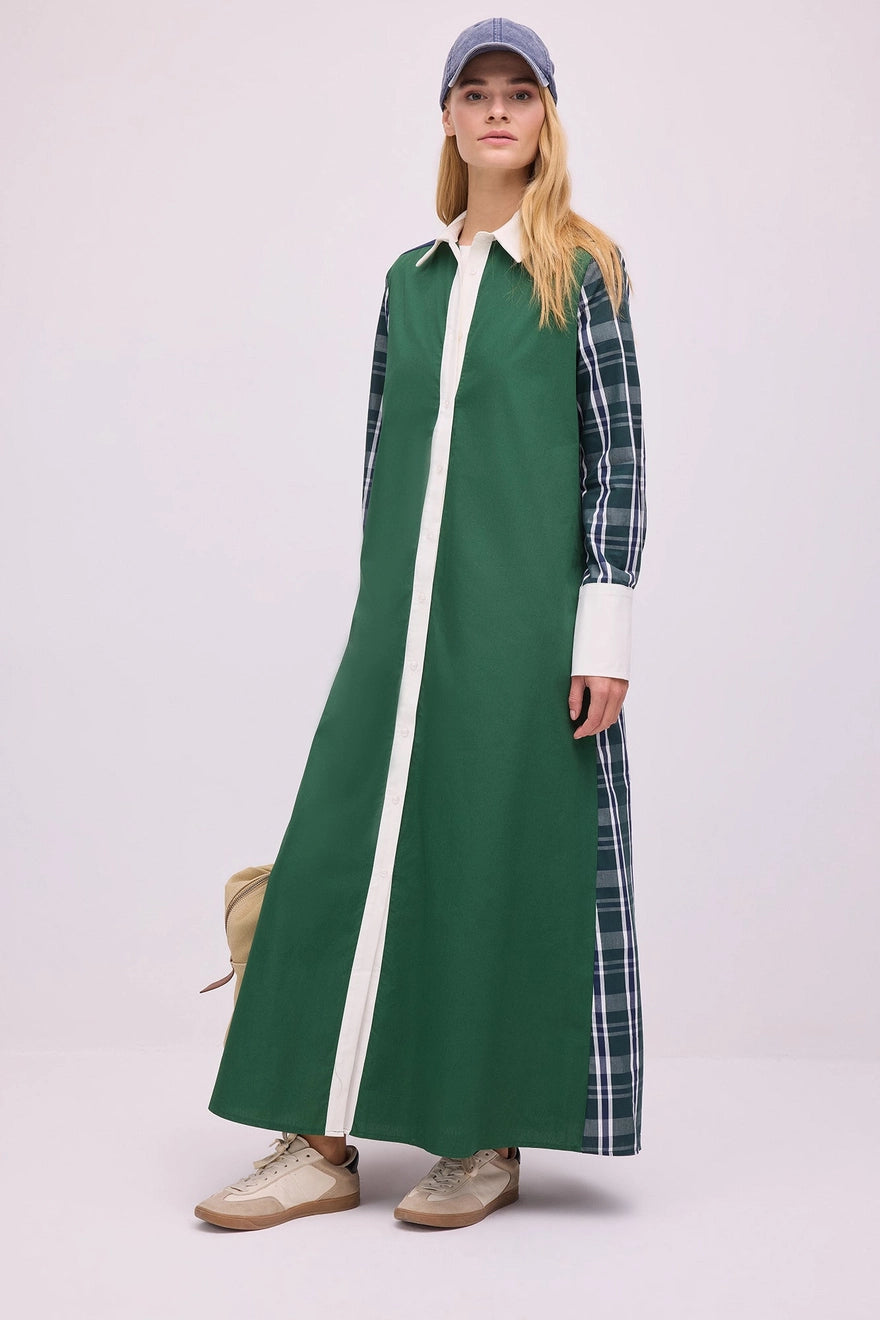 Vestido Camisero Escocés