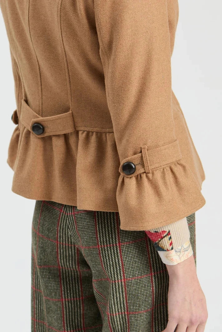 Chaqueta Tweed Camel