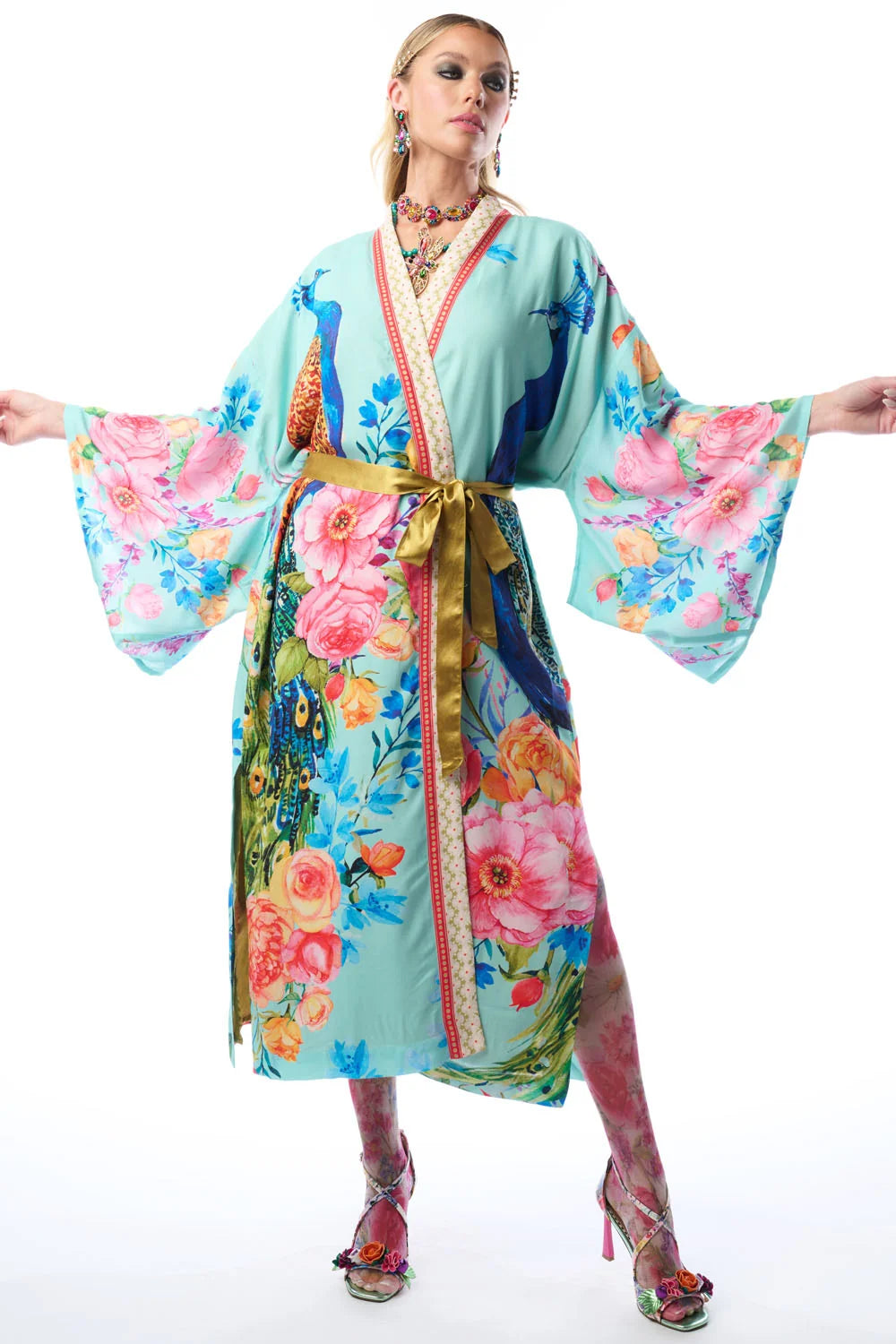 Kimono Blossom Fantasy Celeste