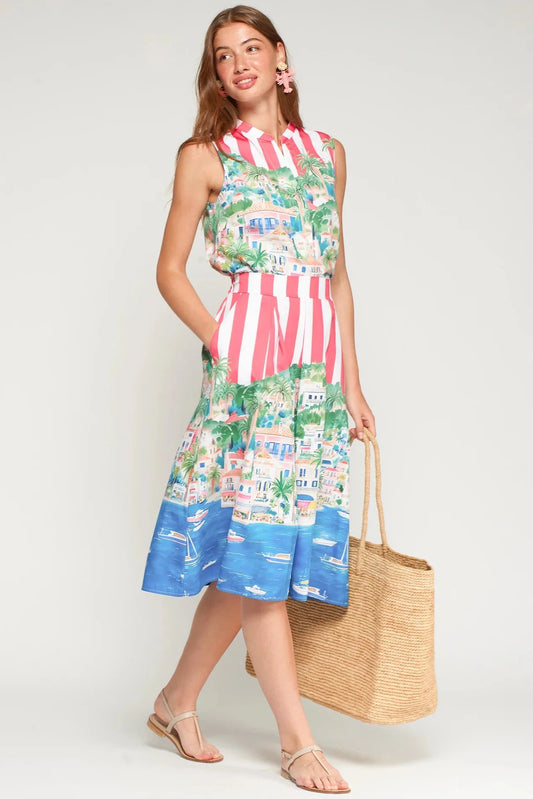 Falda Puerto Banus Rayas