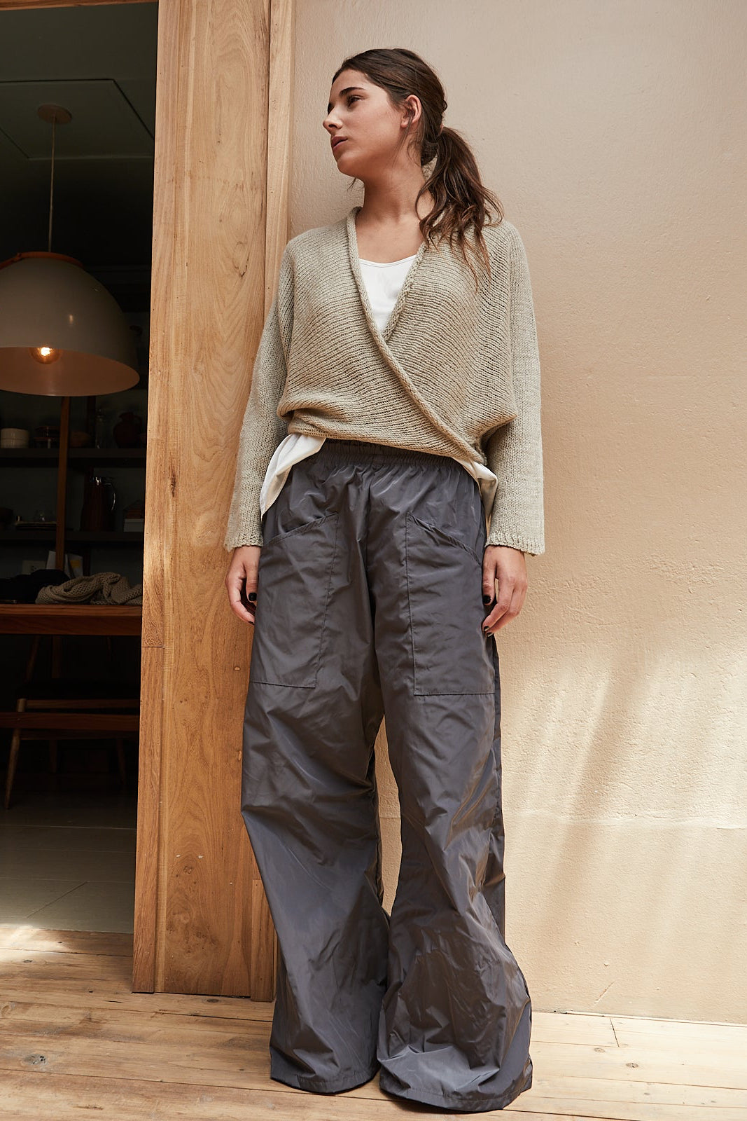 Pantalón Amelie Bolsillos Gris