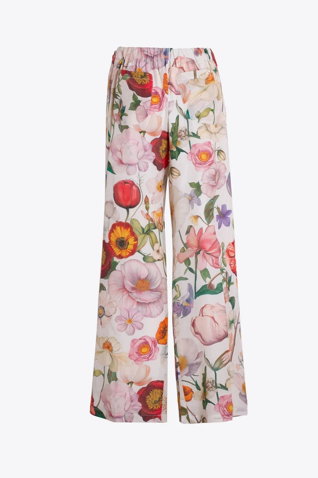 Pantalón Estampado Flores Multicolor