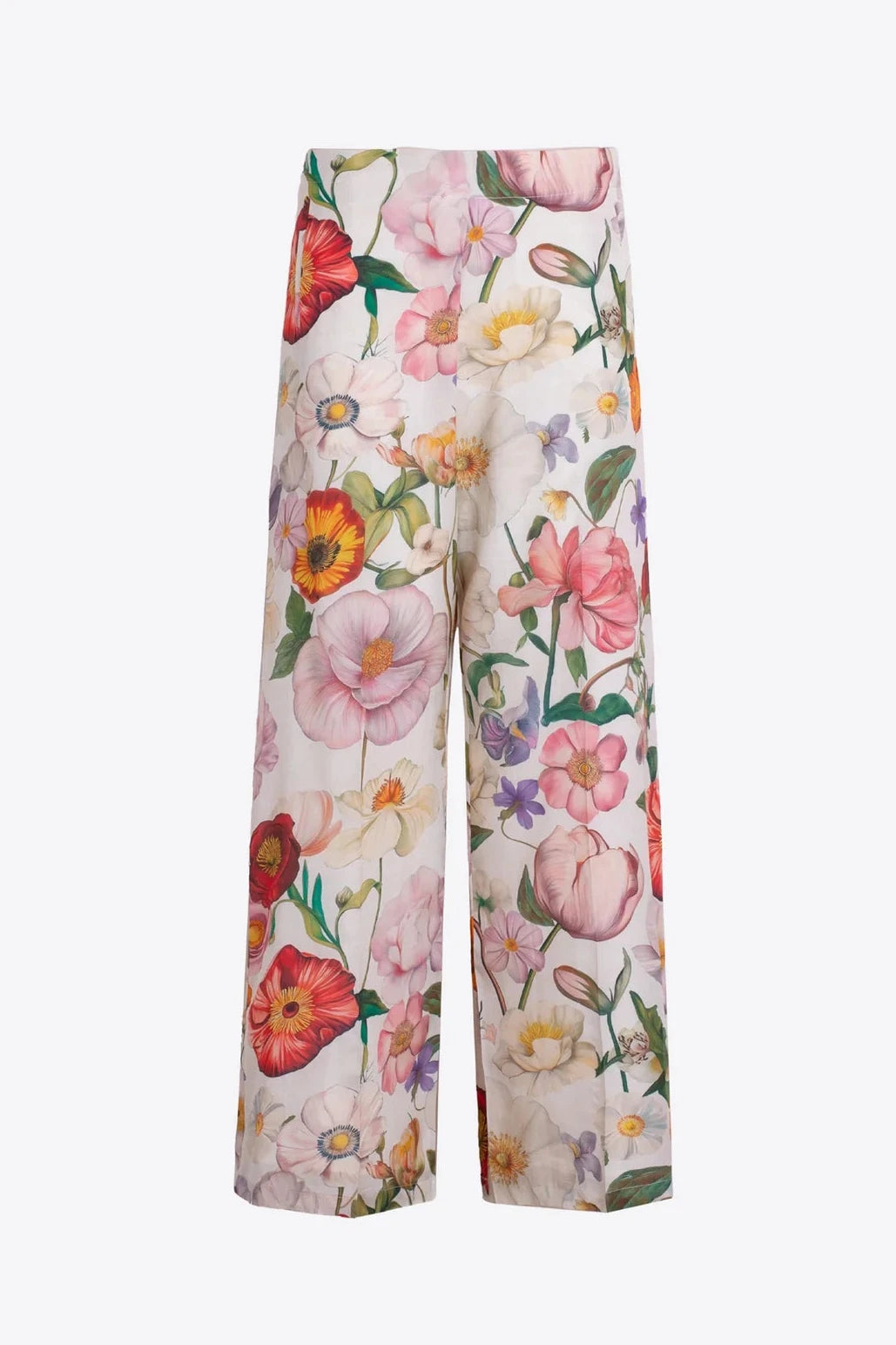 Pantalón Estampado Flores Multicolor