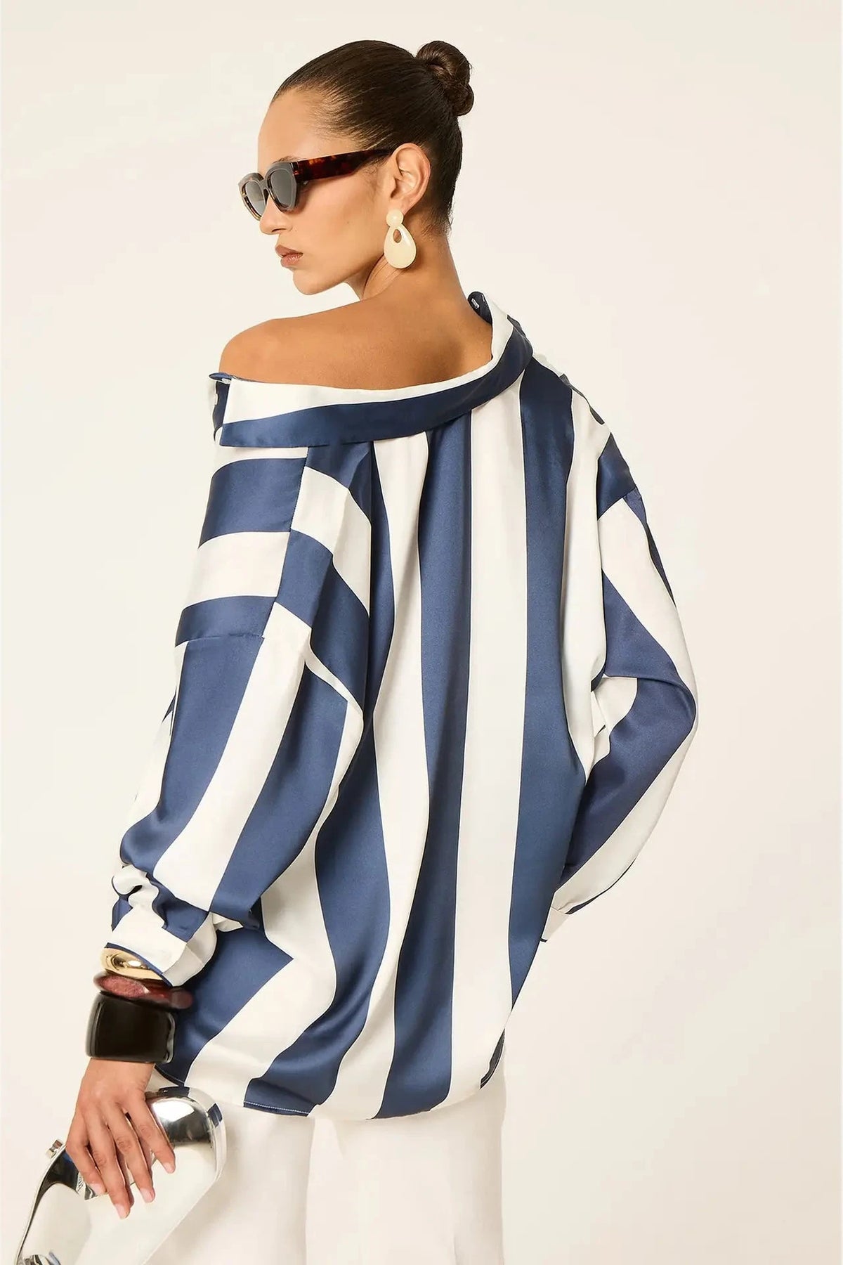 Camisa de Rayas Azul