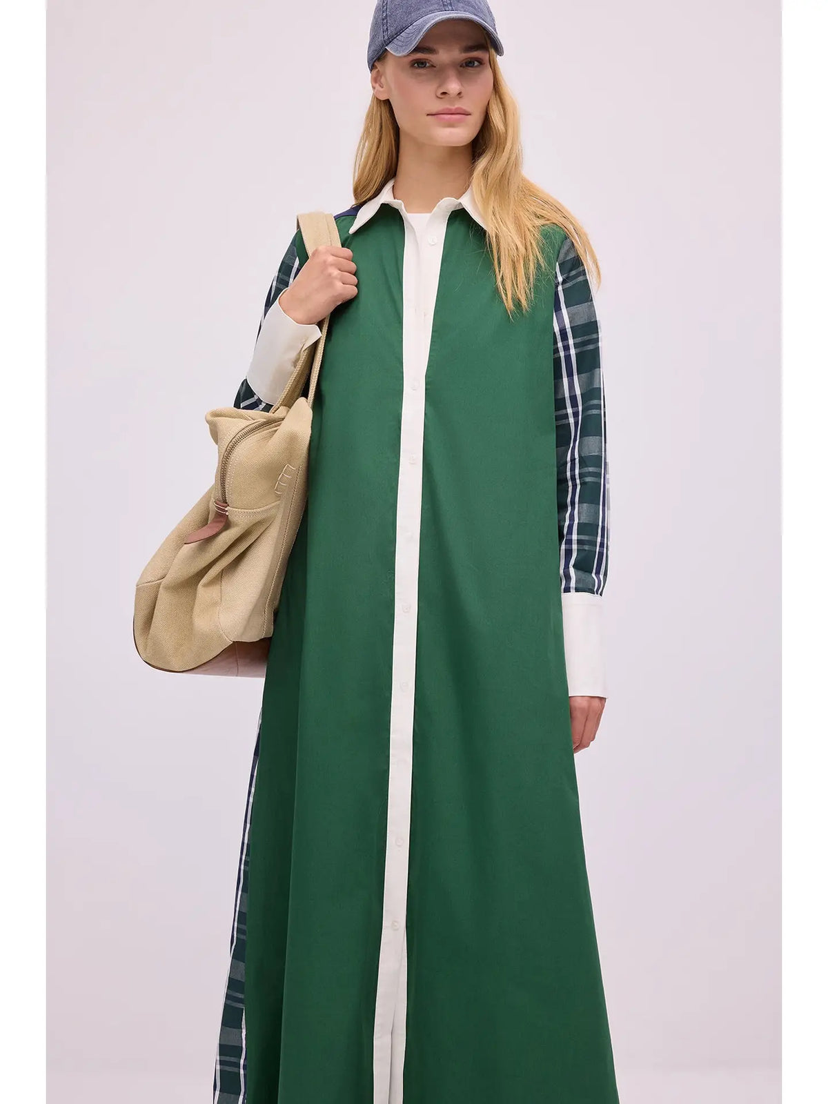 Vestido Camisero Escocés
