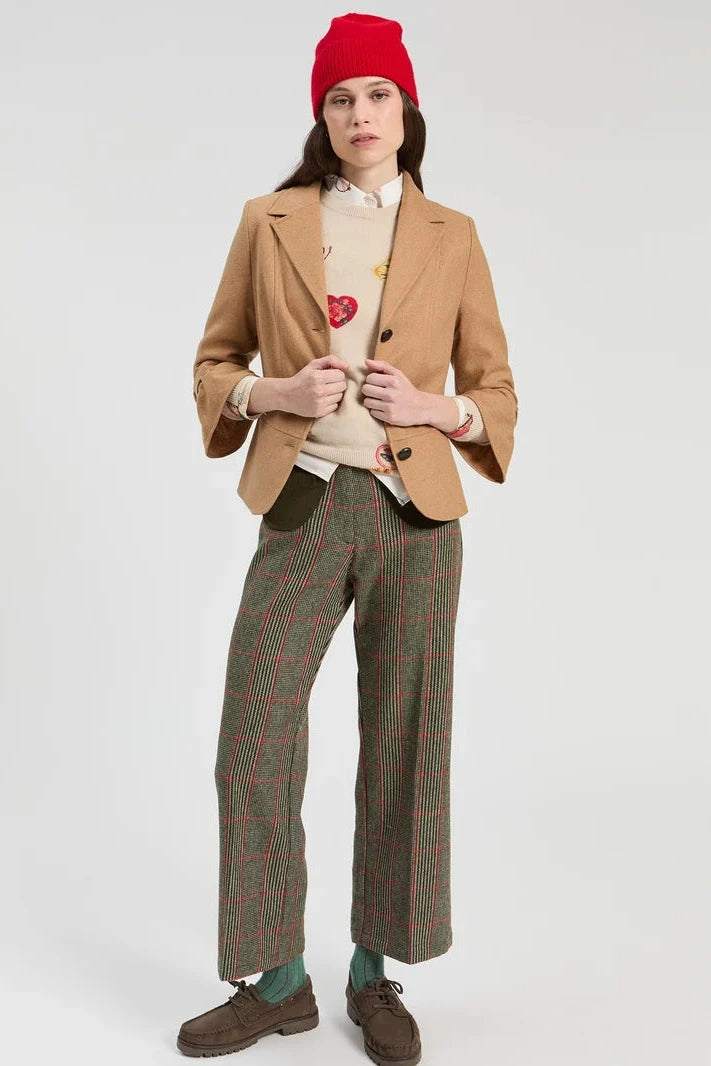 Chaqueta Tweed Camel