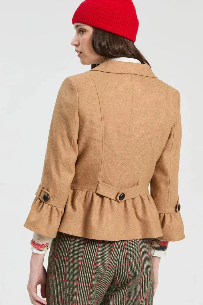 Chaqueta Tweed Camel